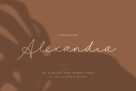 Alexandia: A Handwritten Font for Digital Design