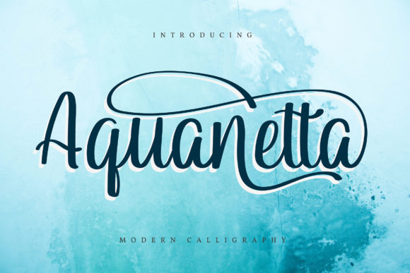 Aquanetta: A Script Font for Makers