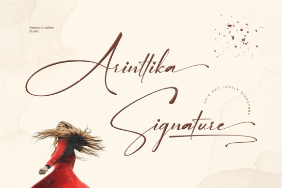 Arinttika Signature Font for Crafters