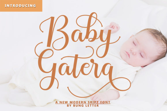 Baby Gatera: A Sweet Script Font for Editorial Design