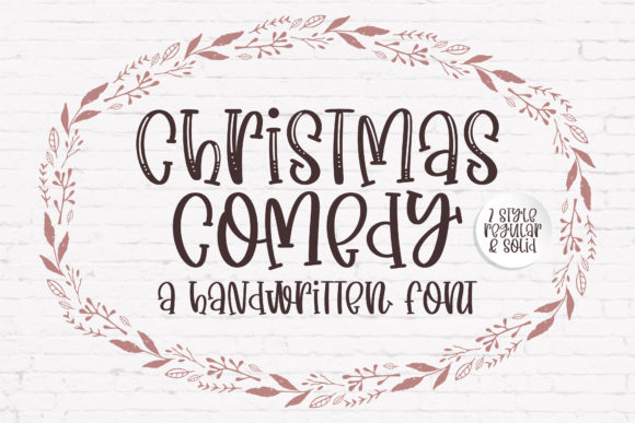 Christmas Comedy: A Playful Handwritten Font for Makers