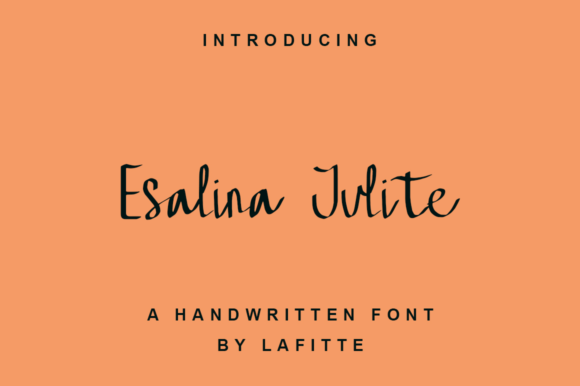 Esalina Julite: A Handwritten Font for Modern Web Design