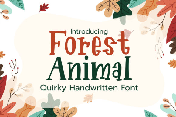 Forest Animal Font: A Playful Typeface for Web Design