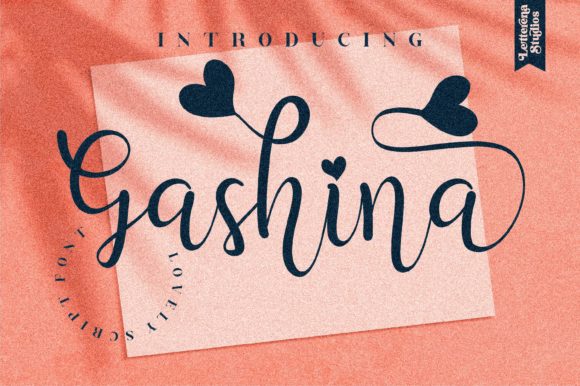 Gashina Script Font for Handmade Brands