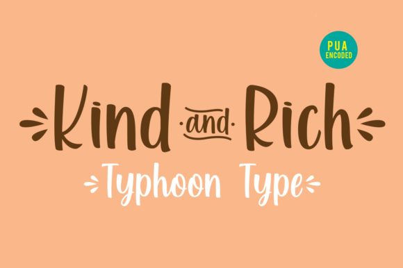 Kind and Rich: A Handwritten Font for Modern Brands