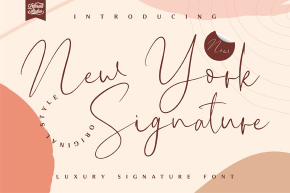 New York Signature Typeface for Elegant Editorial Design