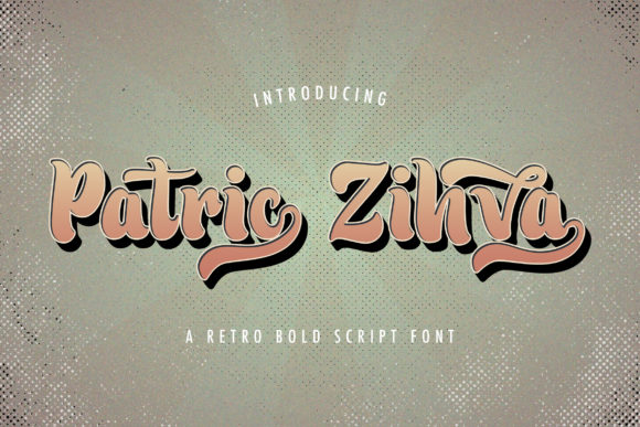 Patric Zihva: A Bold Script Typeface for Editorial Design