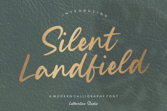 Silent Landfield: The Handwritten Font for Modern Brands