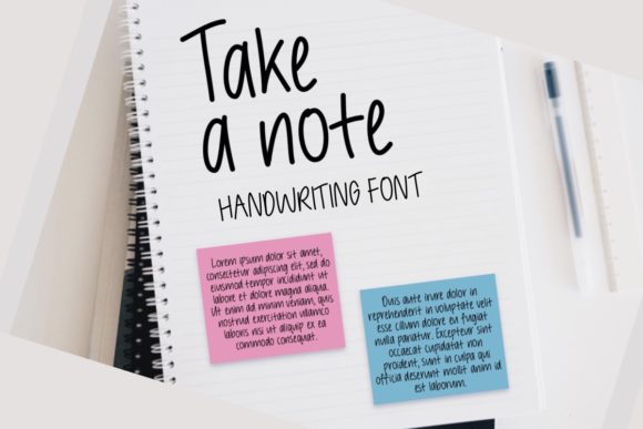 Take a Note: A Handwritten Font for Digital Design