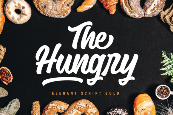 The Hungry: A Bold Script for Modern Brand Identity