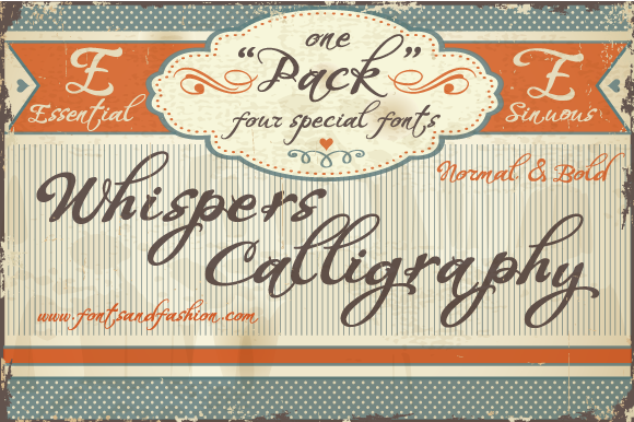 Whispers Calligraphy: A Timeless Script Font for Elegant Branding